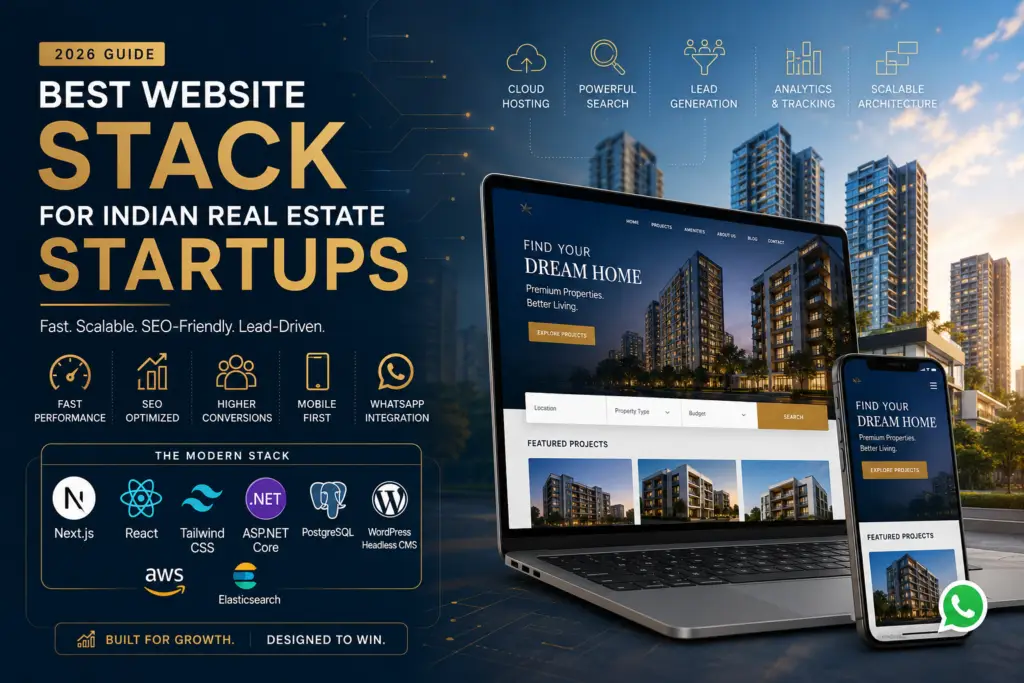 Best Website Stack for Indian Real Estate Startups in 2026